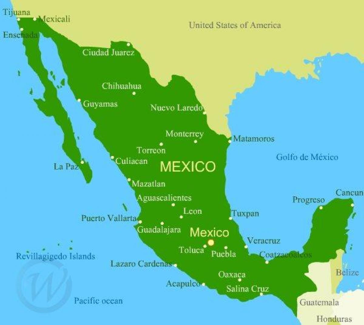 мексика на карте мира
