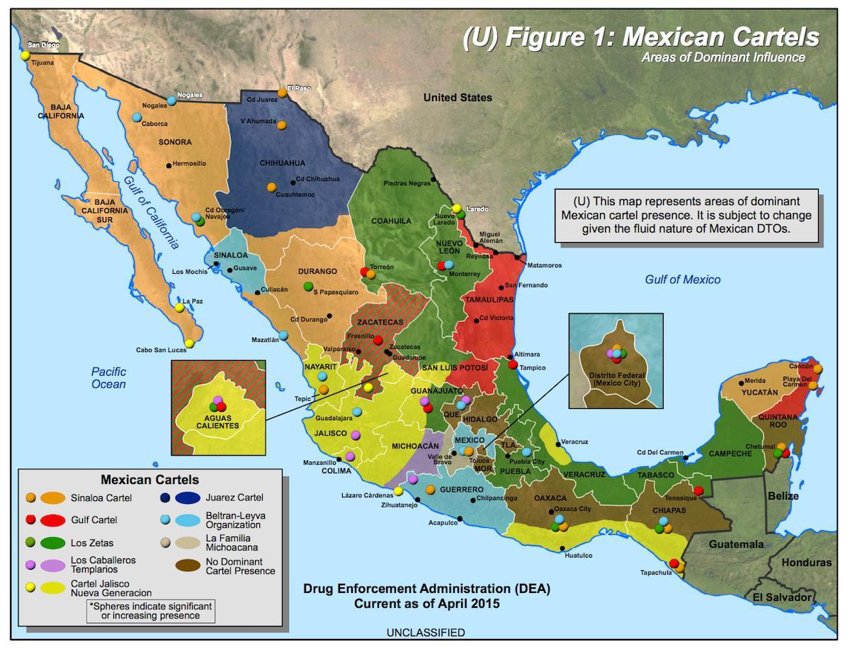 мексиканский картель карте