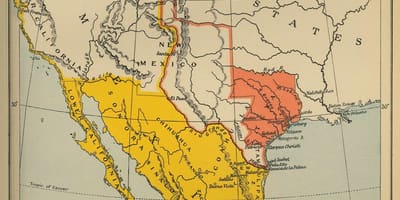 Карта Мексики 1700